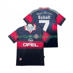 Camiseta de Fútbol Bayern de Múnich Scholl 7 1997 Retro Hombre Casa 1999 Manga Corta