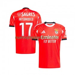 Camiseta de Fútbol Benfica Kerem Akturkoglu 17 Hombre Casa 2025-2026 Manga Corta