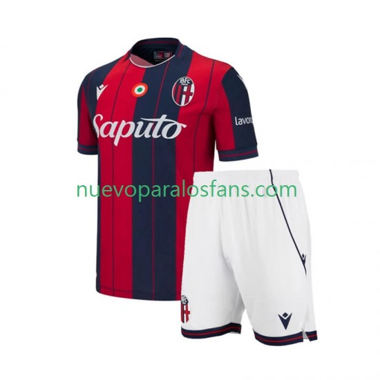 Camiseta de Fútbol Bologna Niño Casa 2025-2026 Manga Corta