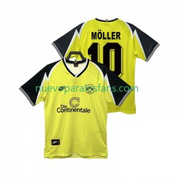 Camiseta de Fútbol Borussia Dortmund Moller 10 1995 1996 Retro Hombre Casa Manga Corta