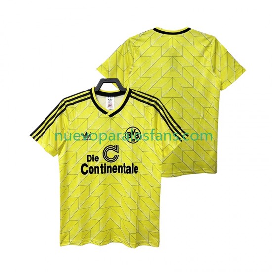 Camiseta de Fútbol Borussia Dortmund 1988 1989 Retro Hombre Casa Manga Corta