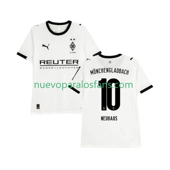 Camiseta de Fútbol Rusia Bo Monchengladbach Florian Neuhaus 10 Hombre Casa 2025-2026 Manga Corta