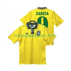 Camiseta de Fútbol Brasil CARECA 9 1991 1993 Retro Hombre Casa Manga Corta