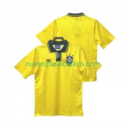 Camiseta de Fútbol Brasil 1991 1993 Retro Hombre Casa Manga Corta