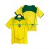 Camiseta de Fútbol Brasil Retro Hombre Casa 2004 Manga Corta