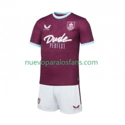 Camiseta de Fútbol Burnley Niño Casa 2025-2026 Manga Corta