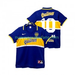 Camiseta de Fútbol CA Boca Juniors MARADONA 10 1997 Retro Hombre Casa 1998 Manga Corta