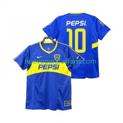Camiseta de Fútbol CA Boca Juniors PEPSI 10 2003 Retro Hombre Casa 2004 Manga Corta