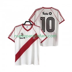 Camiseta de Fútbol CA River Plate 10 1986 Retro Hombre Casa Manga Corta