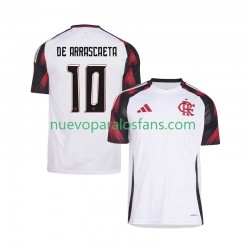 Camiseta de Fútbol CR Flamengo Giorgian de Arrascaeta 10 Hombre Exterior 2025-2026 Manga Corta