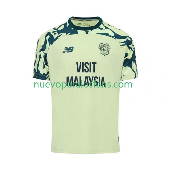 Camiseta de Fútbol Cardiff City Hombre Exterior 2025-2026 Manga Corta