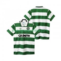 Camiseta de Fútbol Celtic FC 1989 1990 Retro Hombre Tercera Manga Corta