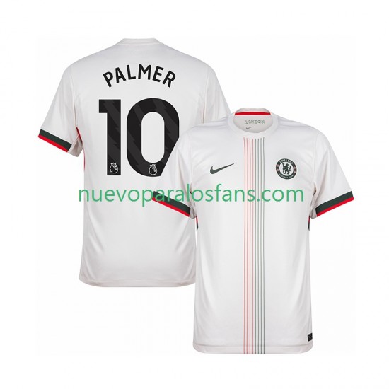 Camiseta de Fútbol Chelsea Cole Palmer 10 Hombre Exterior 2025-2026 Manga Corta