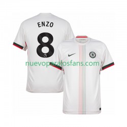 Camiseta de Fútbol Chelsea Enzo Fernandez 8 Hombre Exterior 2025-2026 Manga Corta