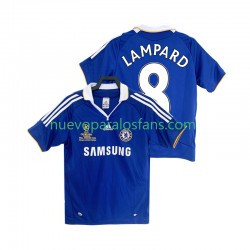 Camiseta de Fútbol Chelsea LAMPARD 8 2007 Retro Hombre Casa 2008 Manga Corta