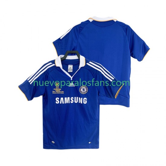 Camiseta de Fútbol Chelsea 2007 Retro Hombre Casa 2008 Manga Corta