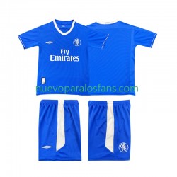Camiseta de Fútbol Chelsea 2003 2005 Retro Niño Casa Manga Corta
