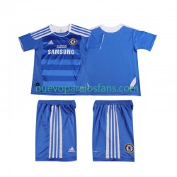 Camiseta de Fútbol Chelsea 2012 Retro Niño Casa 2011 Manga Corta