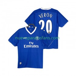 Camiseta de Fútbol Chelsea VERON 20 2003 2005 Retro Hombre Casa Manga Corta