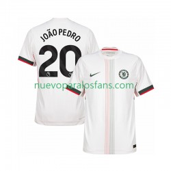 Camiseta de Fútbol Chelsea joao pedro 20 Hombre Exterior 2025-2026 Manga Corta