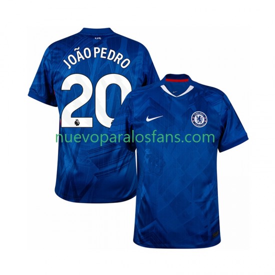 Camiseta de Fútbol Chelsea joao pedro 20 Hombre Casa 2025-2026 Manga Corta