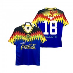 Camiseta de Fútbol Club América 18 1995 Retro Hombre Exterior Manga Corta