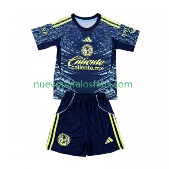Camiseta de Fútbol Club América Niño Exterior 2025-2026 Manga Corta