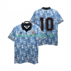 Camiseta de Fútbol Inglaterra 10 1990 Retro Hombre Tercera Manga Corta