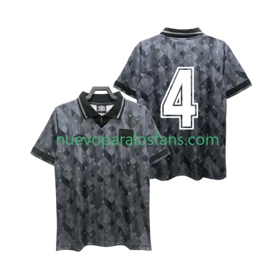 Camiseta de Fútbol Inglaterra 4 1990 Retro Hombre Exterior Manga Corta