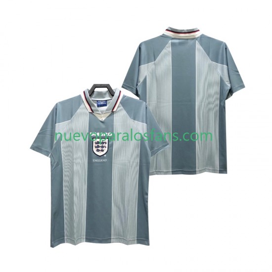 Camiseta de Fútbol Inglaterra 1996 Retro Hombre Exterior Manga Corta