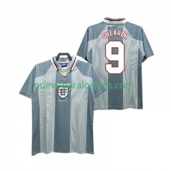 Camiseta de Fútbol Inglaterra SHEARER 9 1996 Retro Hombre Exterior Manga Corta