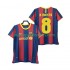 Camiseta de Fútbol FC Barcelona A INIESTA 8 Retro Hombre Casa 2011 2010 Manga Corta
