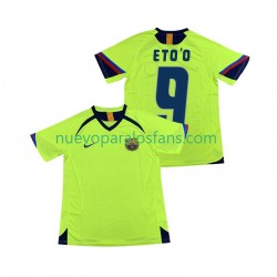 Camiseta de Fútbol FC Barcelona ETOO 9 2005 Retro Hombre Exterior 2006 Manga Corta