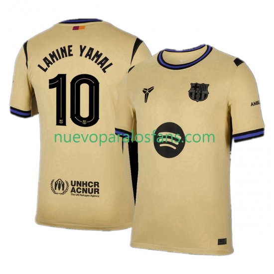 Camiseta de Fútbol FC Barcelona Lamine Yamal 10 UCL Hombre Exterior 2025-2026 Manga Corta