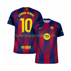 Camiseta de Fútbol FC Barcelona Lamine Yamal 10 Hombre Casa 2025-2026 Manga Corta