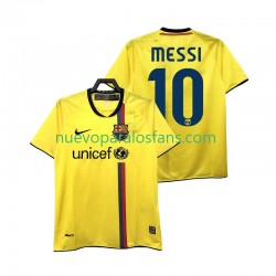 Camiseta de Fútbol FC Barcelona Lionel Messi 10 2009 Retro Hombre Exterior 2008 Manga Corta