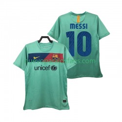 Camiseta de Fútbol FC Barcelona Lionel Messi 10 Retro Hombre Exterior 2011 2010 Manga Corta