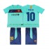 Camiseta de Fútbol FC Barcelona Lionel Messi 10 Retro Niño Exterior 2011 2010 Manga Corta