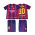 Camiseta de Fútbol FC Barcelona Lionel Messi 10 2014 2015 Retro Niño Casa Manga Corta