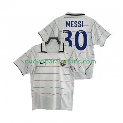 Camiseta de Fútbol FC Barcelona Lionel Messi 30 2003 Retro Hombre Exterior 2004 Manga Corta
