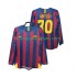 Camiseta de Fútbol FC Barcelona Lionel Messi 30 2005 Retro Hombre Casa 2006 Manga Larga