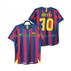 Camiseta de Fútbol FC Barcelona Lionel Messi 30 2005 Retro Hombre Casa 2006 Manga Corta