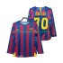 Camiseta de Fútbol FC Barcelona Lionel Messi 30 Champions League 2005 Retro Hombre Casa 2006 Manga Larga