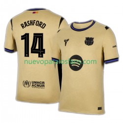 Camiseta de Fútbol FC Barcelona Marcus Rashford 14 UCL Hombre Exterior 2025-2026 Manga Corta
