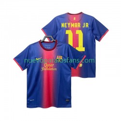 Camiseta de Fútbol FC Barcelona Neymar JR 11 2012 2013 Retro Hombre Casa Manga Corta