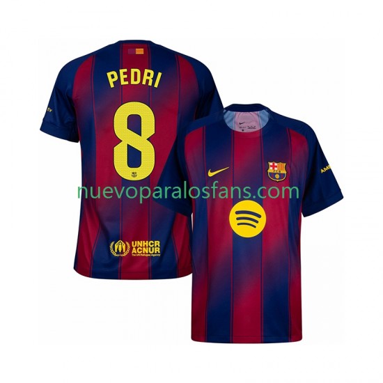 Camiseta de Fútbol FC Barcelona Pedri 8 Hombre Casa 2025-2026 Manga Corta
