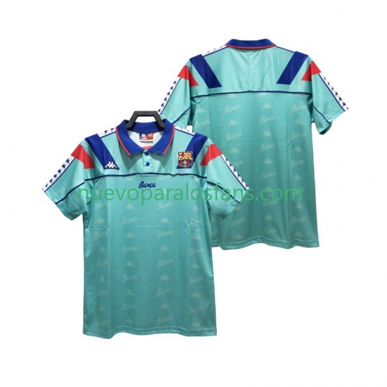 Camiseta de Fútbol FC Barcelona 1992 1995 Retro Hombre Exterior Manga Corta