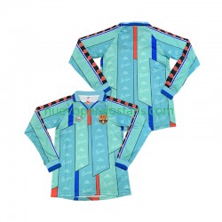 Camiseta de Fútbol FC Barcelona 1996 1997 Retro Hombre Exterior Manga Larga