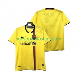 Camiseta de Fútbol FC Barcelona 2009 Retro Hombre Exterior 2008 Manga Corta