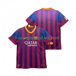 Camiseta de Fútbol FC Barcelona 2013 2014 Retro Hombre Casa Manga Corta